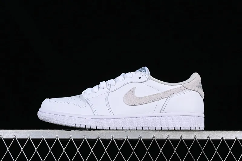 All categories Air Jordan Jordan series basketball shoes Air Jordan 1 Low G version pure original Air Jordan 1 Low OG "Shattered Backboard" AJ1 Joe 1 customized version white buckle shredded full head layer low-top basketball shoes CZ0790-100
